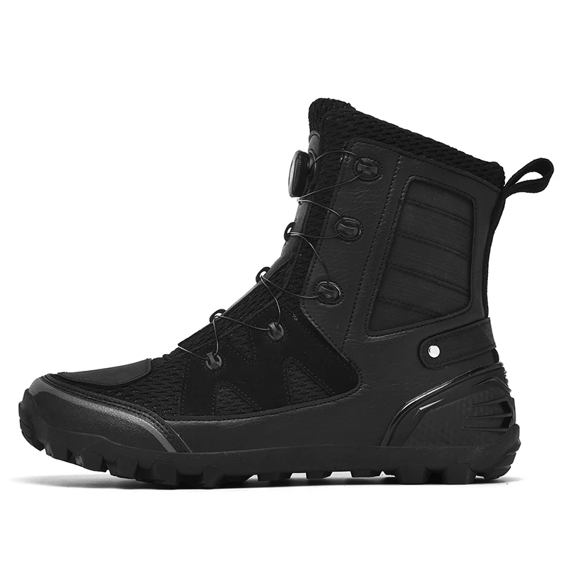 

Black Motocross Shoes Shift Anti-skid Pads Motorcycle Boots Antiskid Men's Boots Anti-collision Toe Cap Motorcycle Accessories