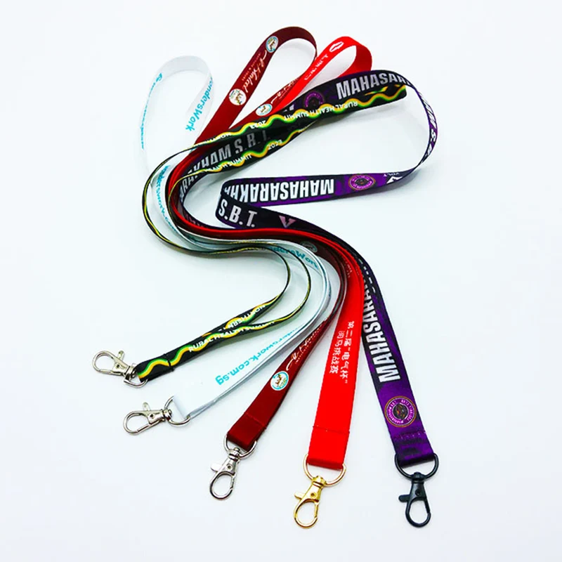 Wholesale of Customized Lanyard Neck Rope Keychain Personal Printing Hanging Rope for ID Name Card Badge Holder