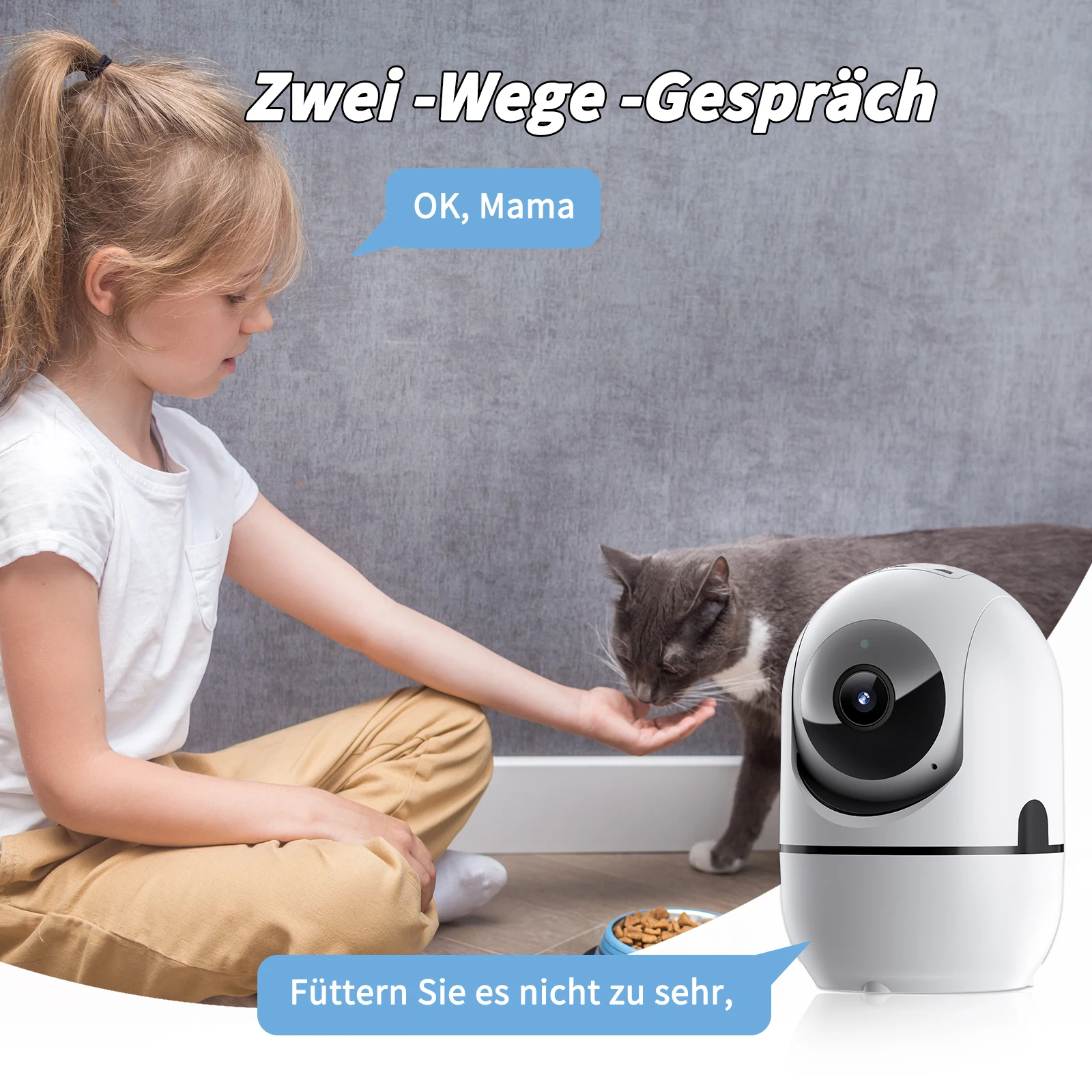 WESECUU 1080P HD Home Security Cameras Security Protection Indoor Wireless WIFI MINI Camera 2.4G Wi-Fi Two-Way Talk