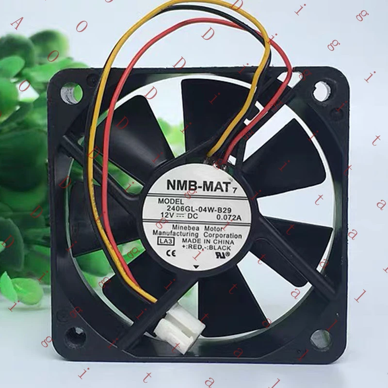 RT+   M 1PCS NEW NMB 2406GL-04W-B29 12VDC 0.072A 3-Wire cooling fan
