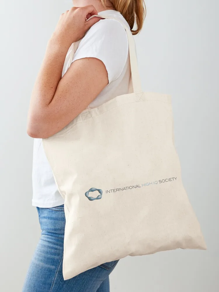 Internat ional High Iq Society - Logo Einkaufstasche Handtasche wieder verwendbare Taschen Canvas Einkaufstasche