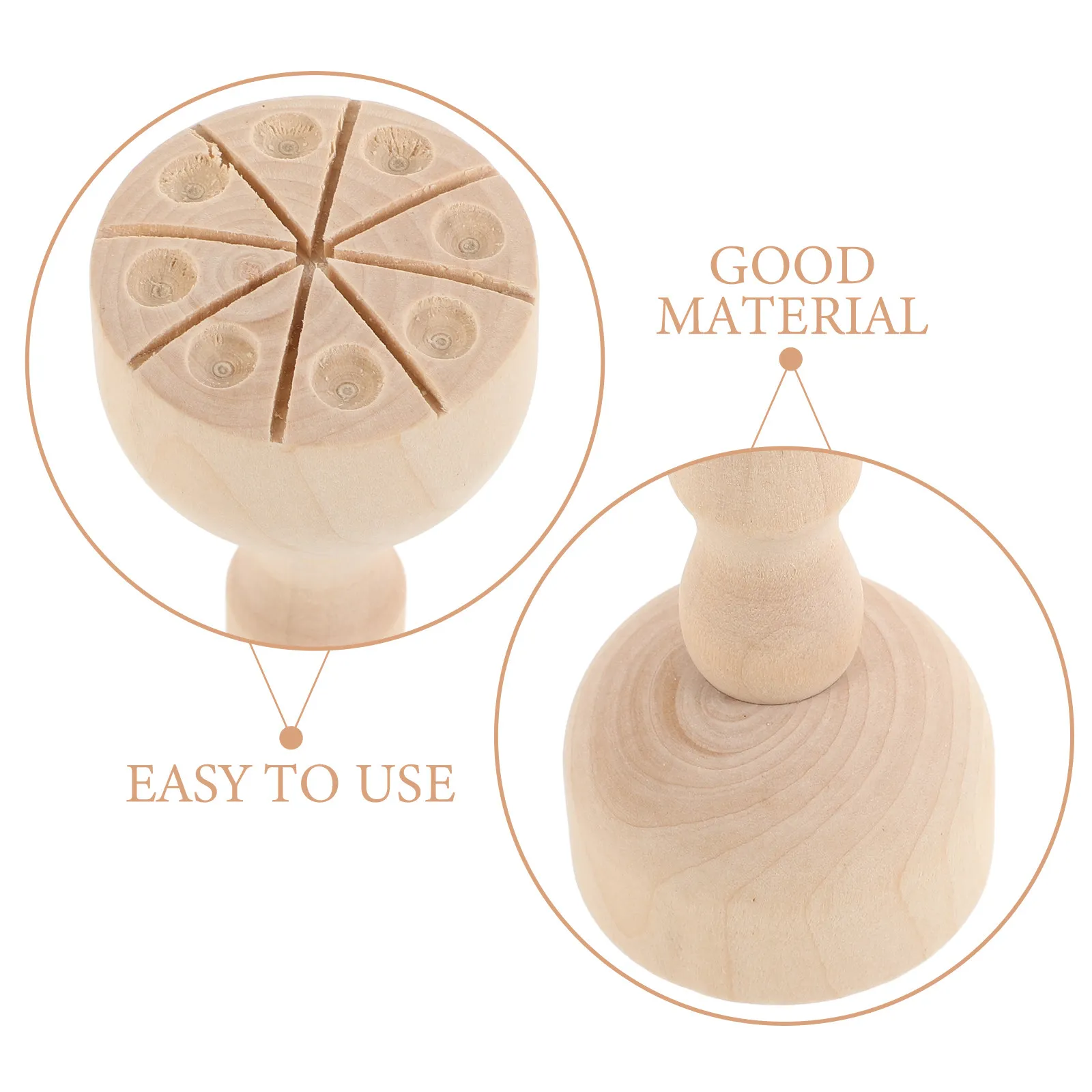 Clay Stamp Set Wooden Handle Pottery Craft Stamps for Clay Modeling Activities Educational Fine Motor Skills