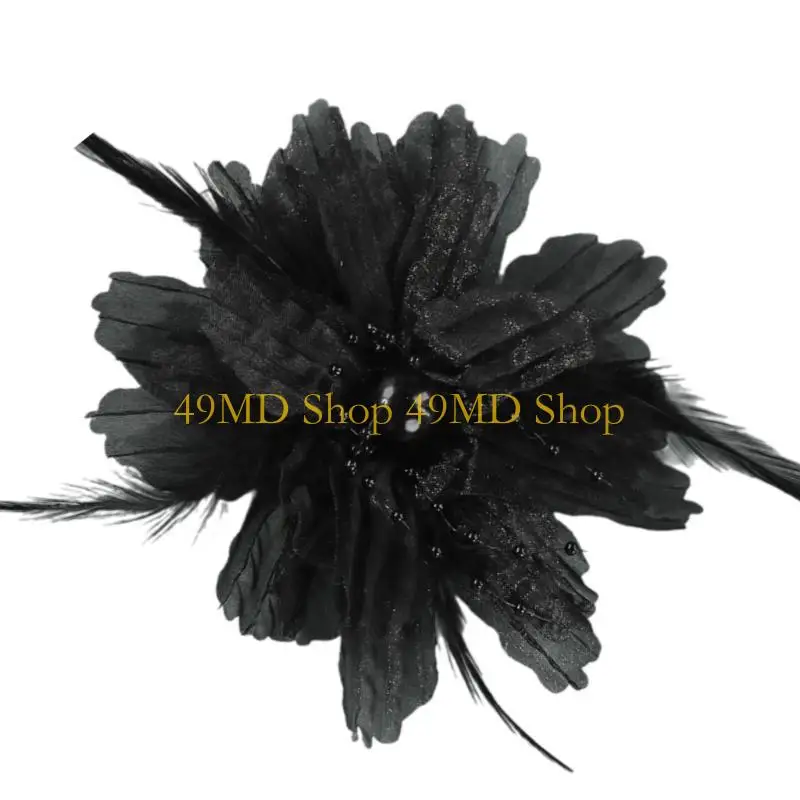 

49MD 3D Organza Flower Appliques Handmade Traditional Costume Flower Sewing Materials
