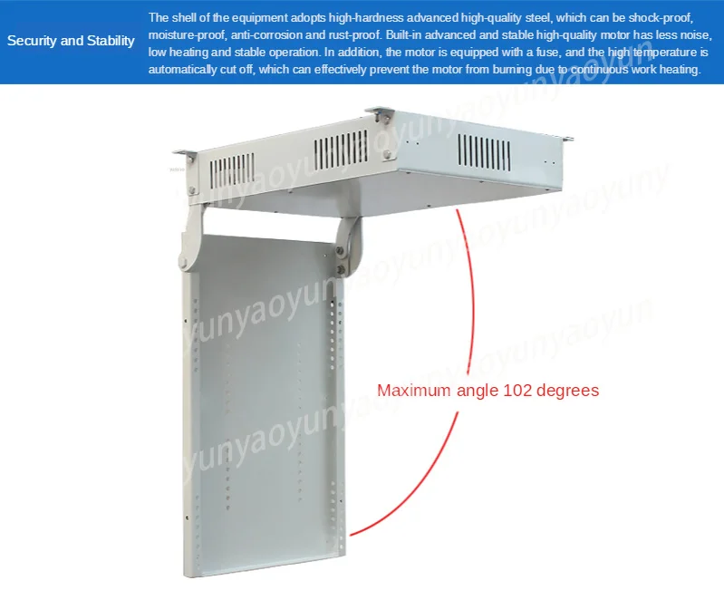 Automatic Inward Flip Ceiling TV Mount Remote Motorized Rotating Hanger Compatible with 26-84 Inch LCD Screen view 5