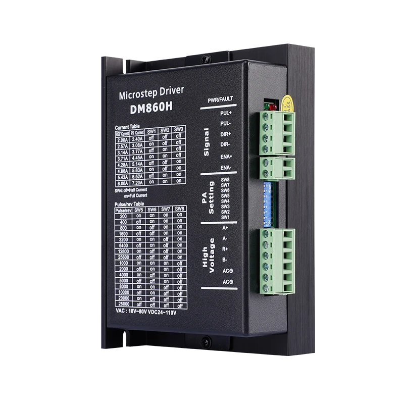 

86 Stepper Motor Driver Hybrid Two-Phase Digital DM860H Upgraded Edition with Fan AC DC