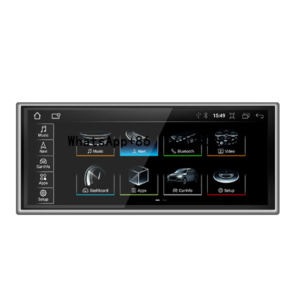 

10,25-дюймовый беспроводной CarPlay/Android Auto Android 14, автомобильная цифровая приборная панель, автомобильный DVD-мультимедийный радиоплеер для Q5 Q5L SQ5