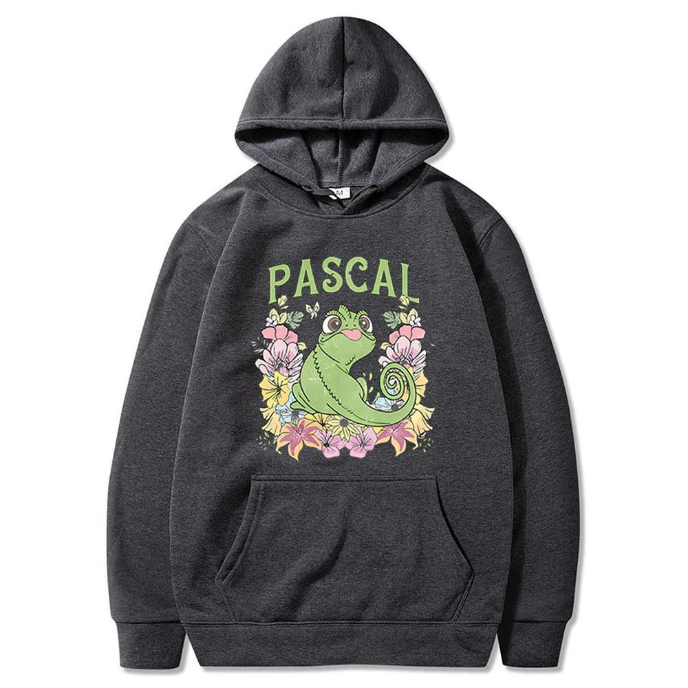 2025 Retro Tangled Pascal Hooded Sweatshirt Floral Rapunzel Family Hoodie Magic Kingdom Ecopt Sweater Y2k Women Vacation Hoodies