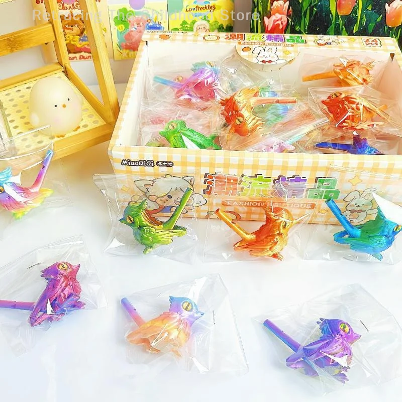 2 pçs 3d impresso pássaro apito musical injeção de água instrumento decorativo apito ornamentos para casa desktop (cor aleatória)