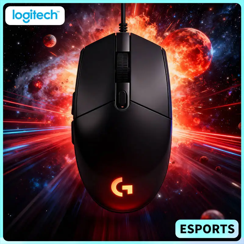 

Logitech G102 Gaming Mouse, 8000 DPI HERO Sensor, 20M Clicks, RGB Backlit, 6 Keys for Competitive Play