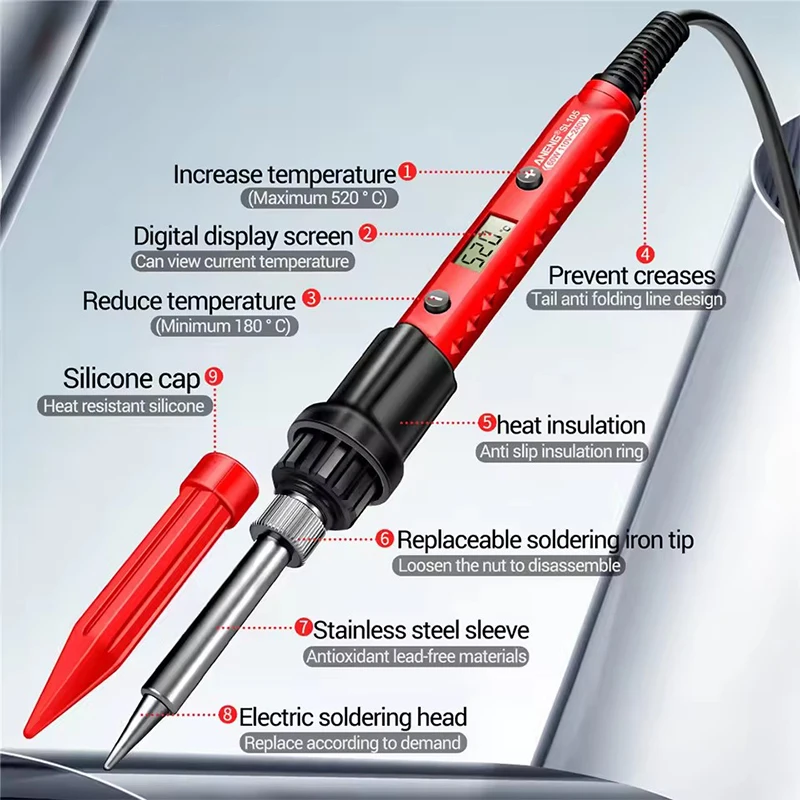 SL104 105 106 Small constant-temperature soldering iron, soldering pen, industrial-grade repair soldering set