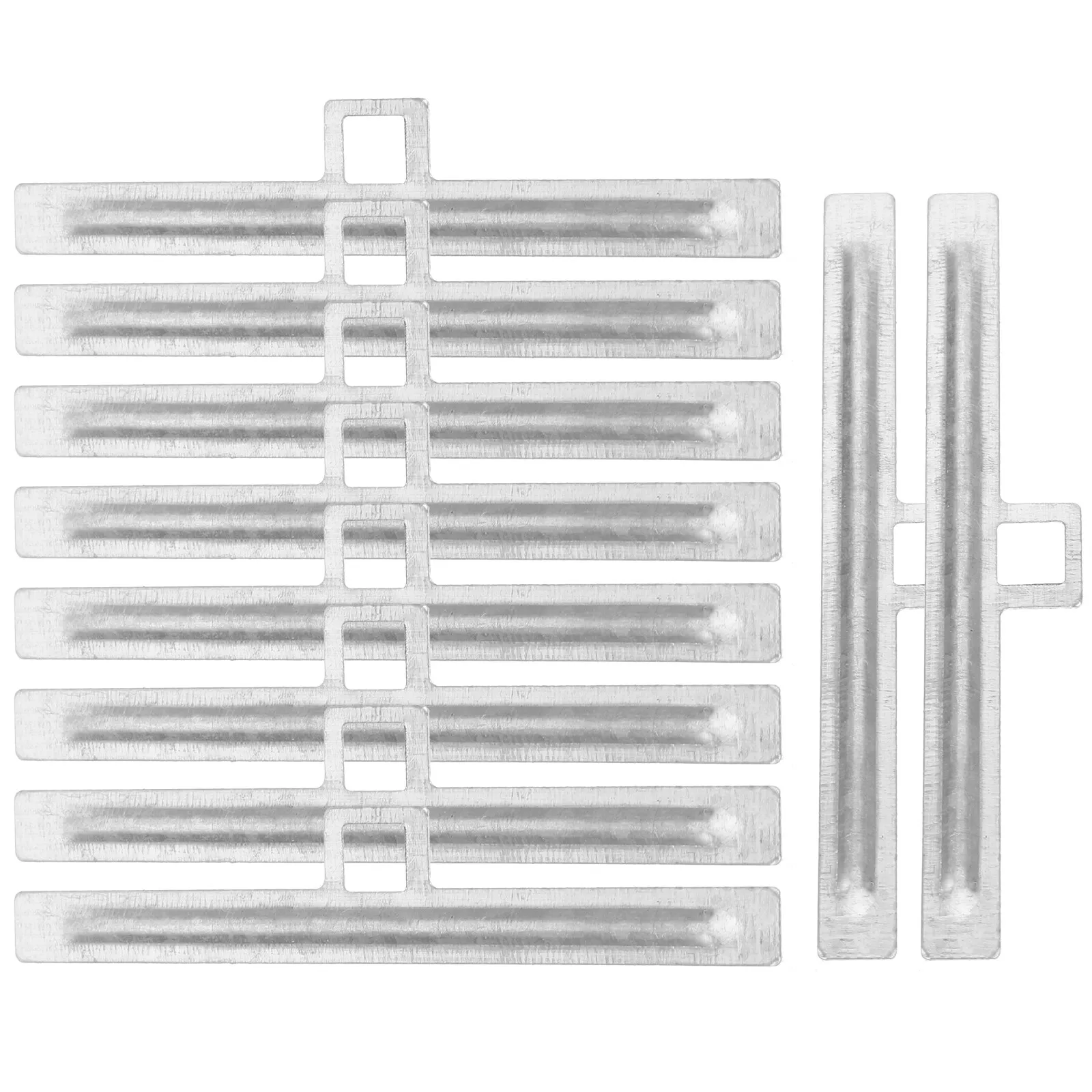 10Pcs Vertical Blind Repair Tabs Metal Vertical Blind Slats Hangers Strong Wear Resistant Replacement Parts for Window Blinds