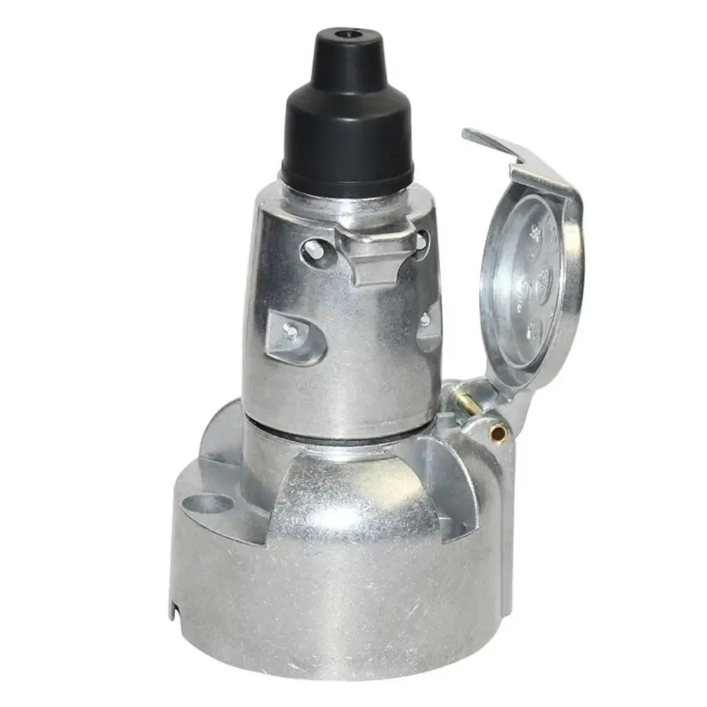 

HOT new 7 Pin Trailer Socket Towbar Metal Aluminum Alloy Plug Trailer Truck Towing Electrics 12V Connector Replacement EU Plug