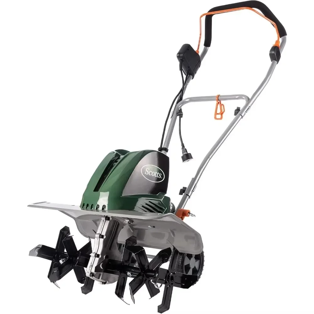 Outdoor Power Tools Tiller 20-Inch 14-Amp OR 16-Inch, 13.5-Amp Green Adjustable Tines Simple Use and Operation