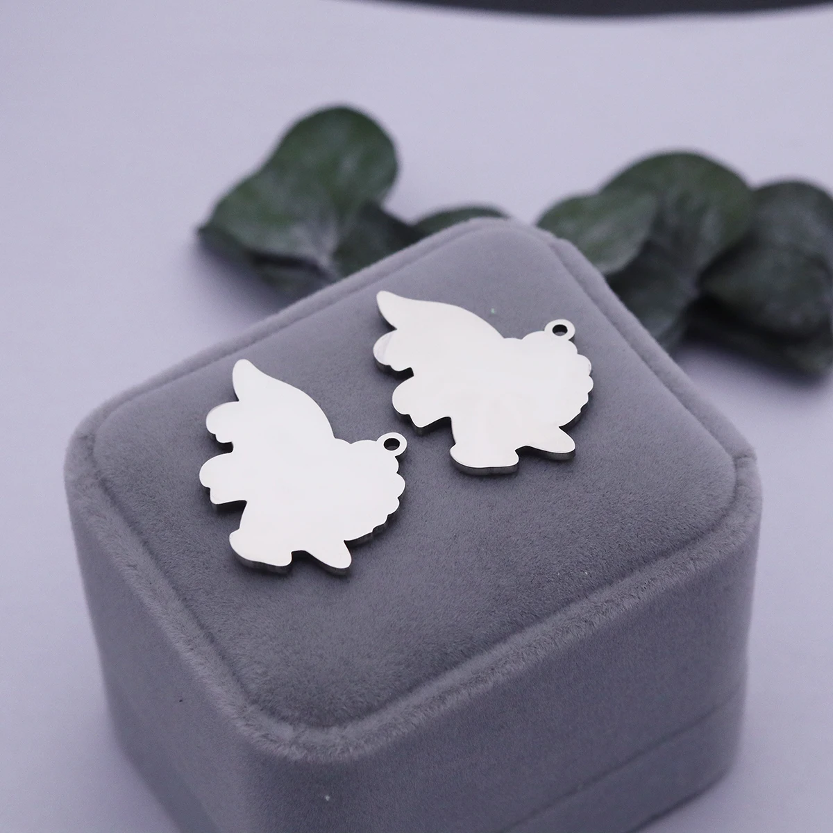 2 قطعة الديناصورات الكرتون الشرير هالوين أسود أبيض موضوع الهيكل العظمي قلادة جالبة للحظ لصنع المجوهرات هدايا الاطفال DIY بها بنفسك اكسسوارات #6