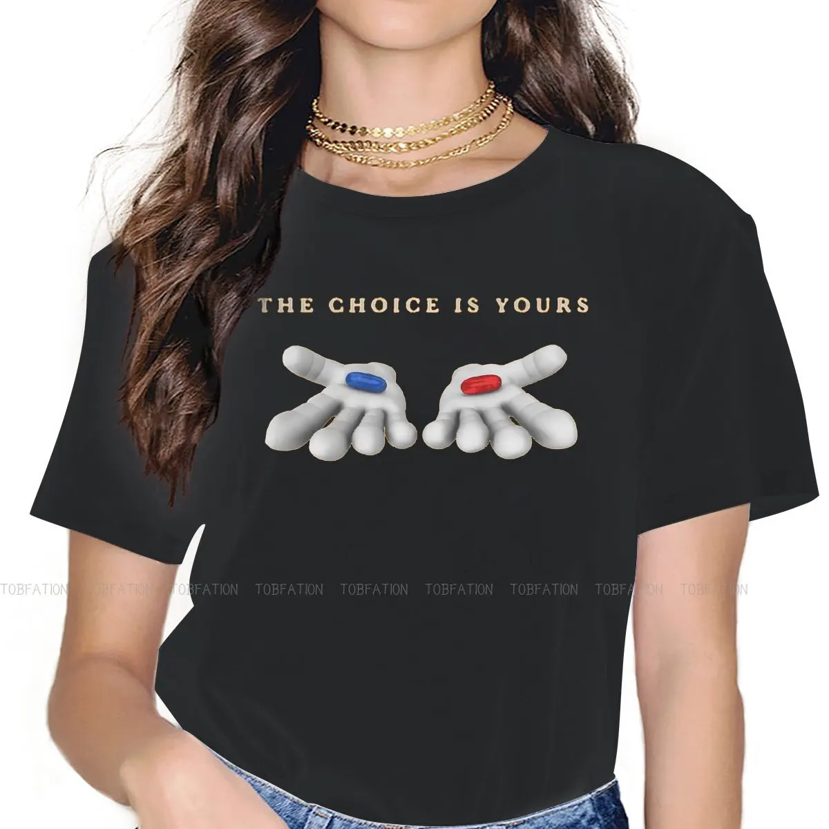 Your Choice Graphic TShirt  The Matrix Printing Casual T Shirt Female Tee Unique Gift Idea