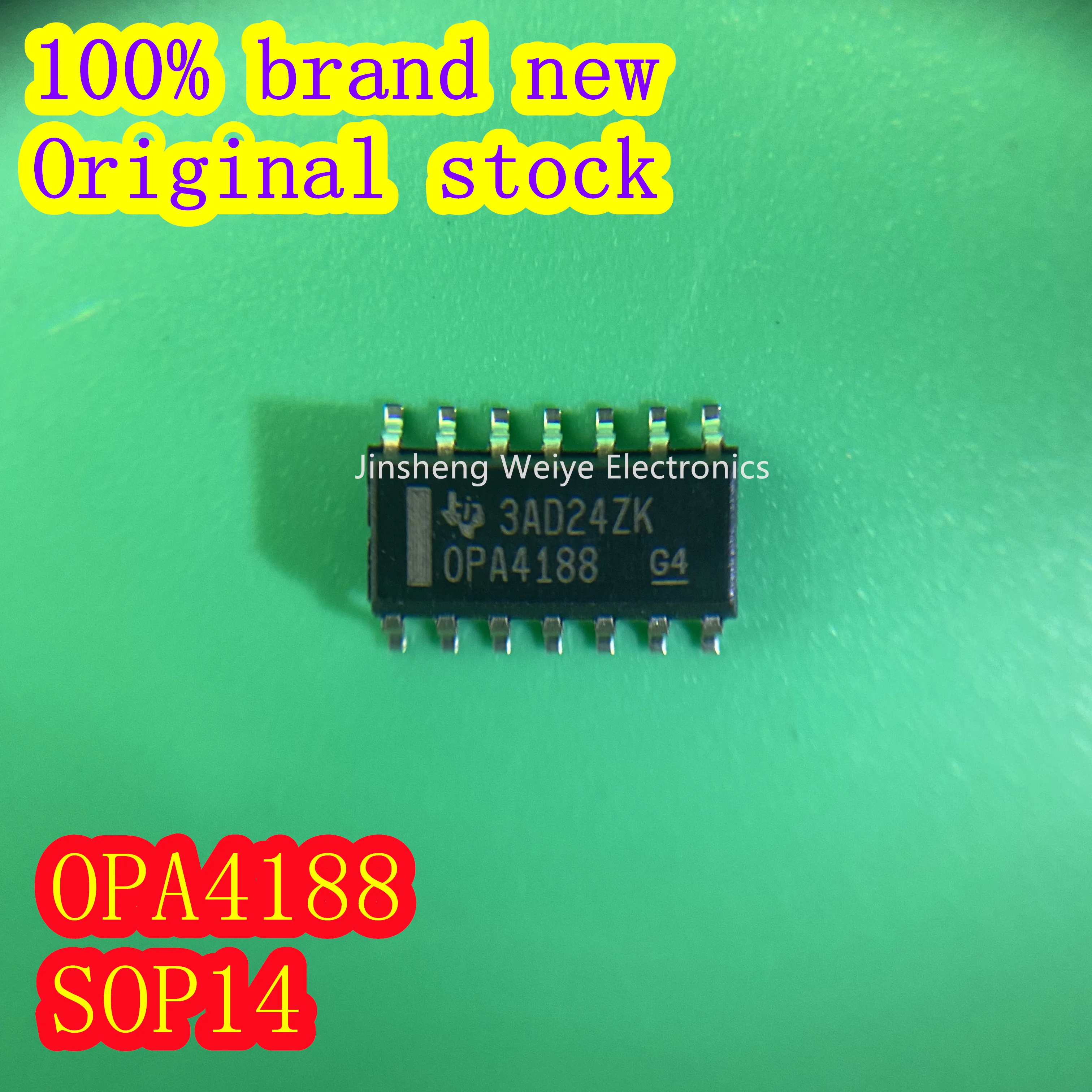 

(1/10 pieces) OPA4188AIDR OPA4188AID part mark OPA4188 operational amplifier SOP14 100% brand new original electronics