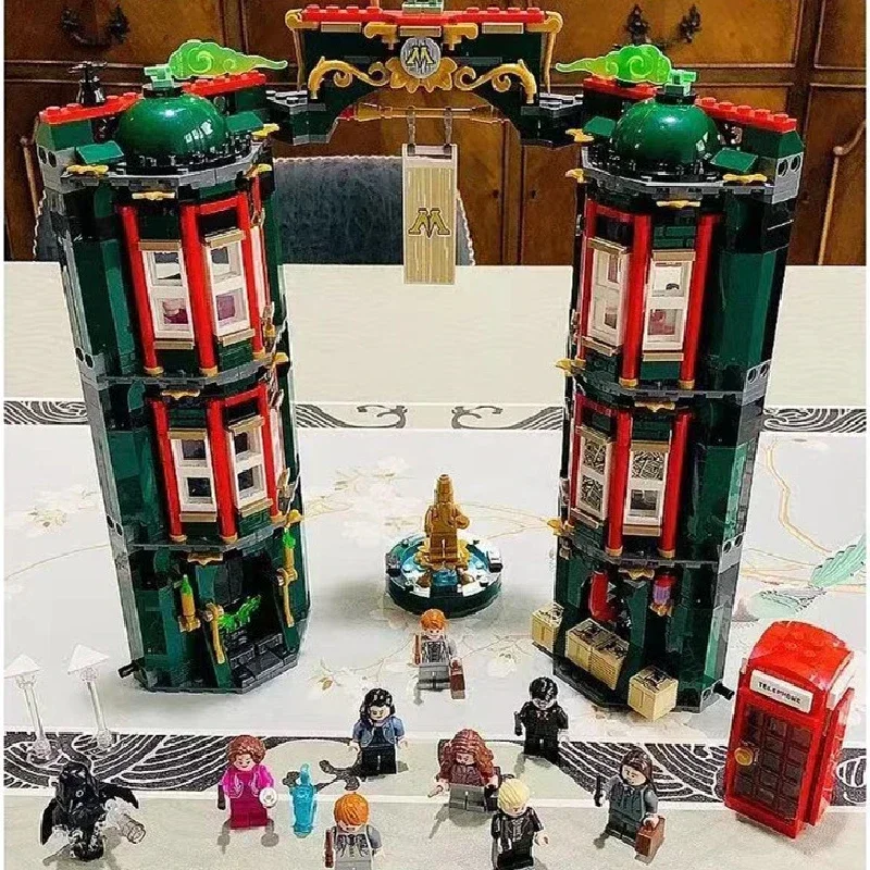 New Compatible 76403 Magic Movie Portal Ministry of Magic Model Buiding Block Kit Self-Locking Children Kid Toys Christmas Gift