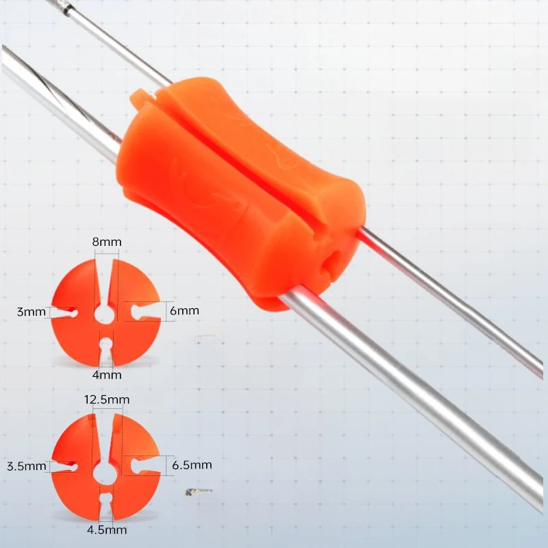 

1pcs Random Color Silicone Fishing Rod Holder Straps 5 Hole Lightweight Fishing Tackle Ties Fishing Accessories