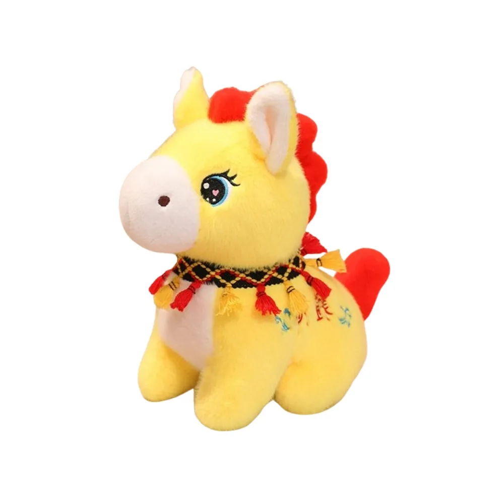 

Blessing 15/20/26cm Zodiac Horse Cute PP Cotton Filling 2026 New Year Mascot Good Luck Chinese Style Horse Spring Festival