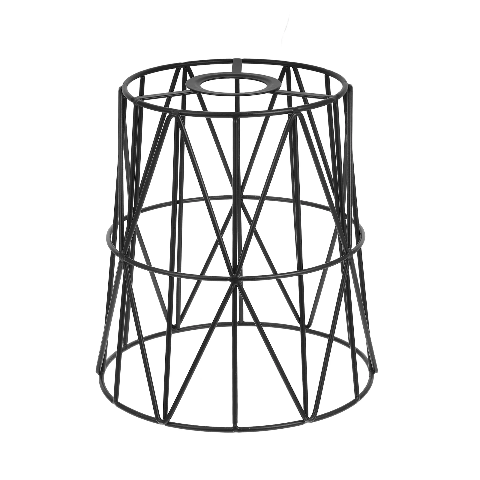 

Vintage Iron Wire Lampshade Holder Decorative Cage Light Shades Frames for Table DIY Pendant Lamps Replacement Metal Guard