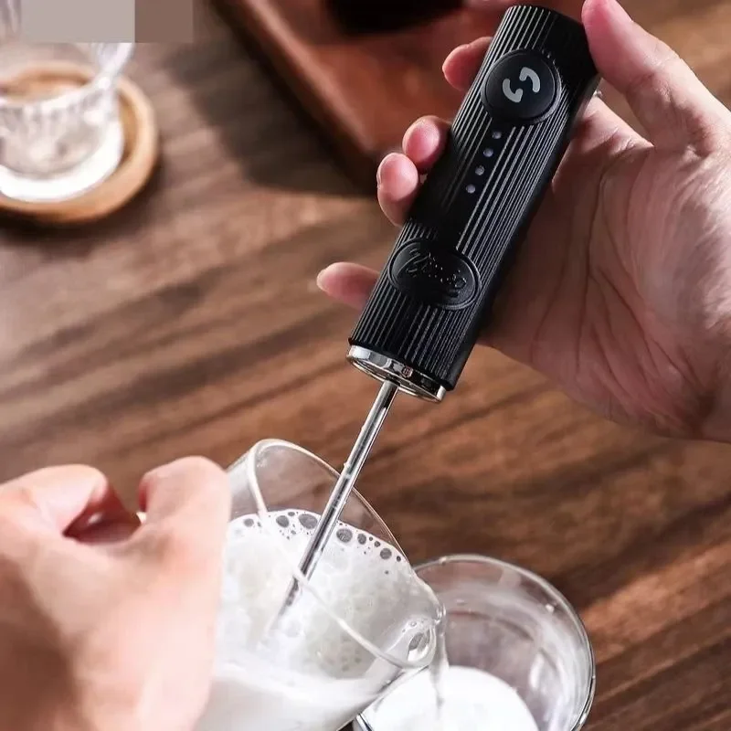 Bincoo Electric Milk Frother Handheld Rechargeable Mini Milk Foamer Portable Stirrer For Coffee Latte Cappuccino Home Use
