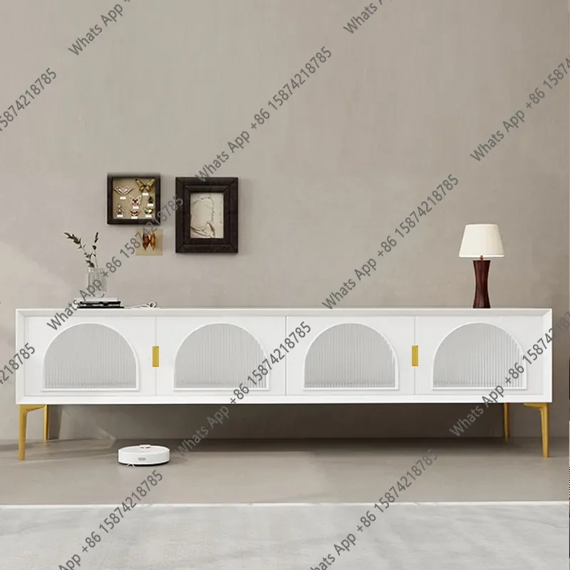 

Итальянская минималистичная тумба под телевизор, простая тумба для гостиной, из массива дерева с лаковым покрытием, напольная тумба для домашнего видеооборудования в стиле легкой роскоши X