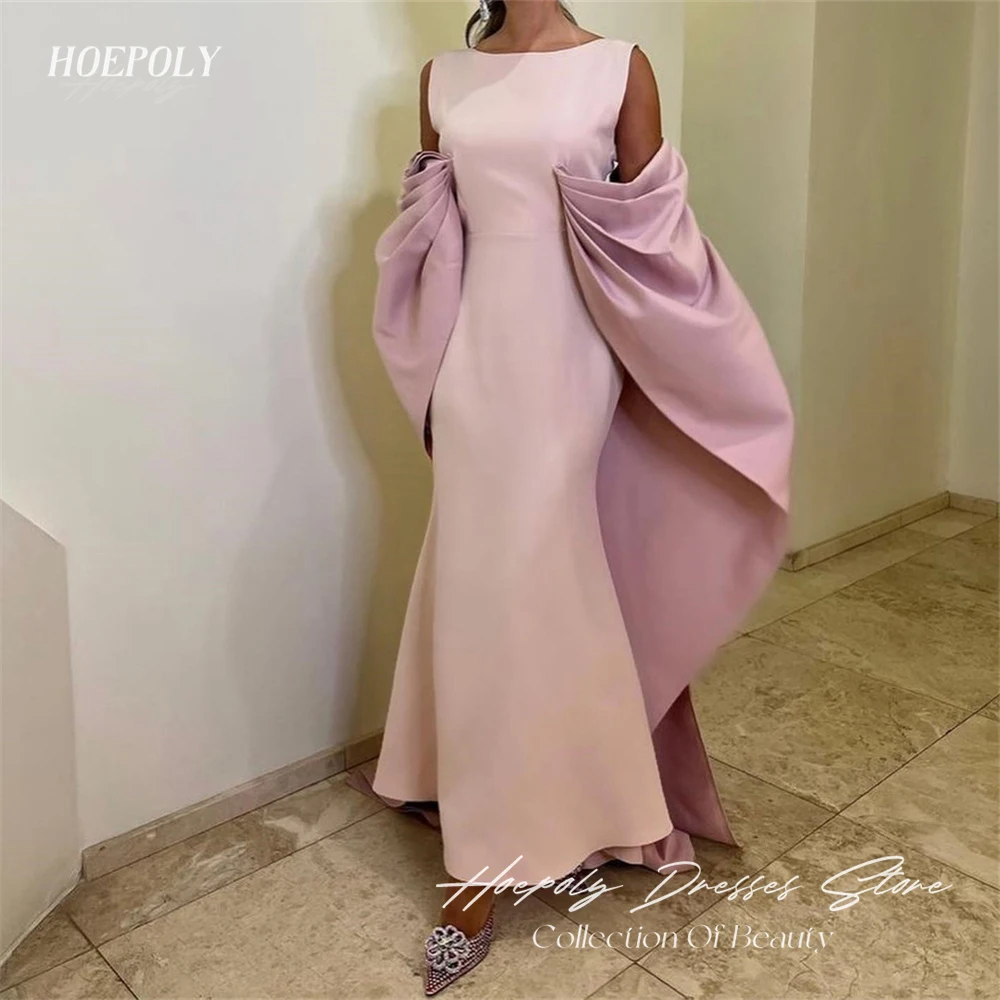 Hoepoly-Robe de Soirée Longue Plissée à Col Rond pour Femme, Tenue Élégante, Style d'Été, Mode Simple, Irritation, Y, ix, Bal, Nouvelle Collection 2023