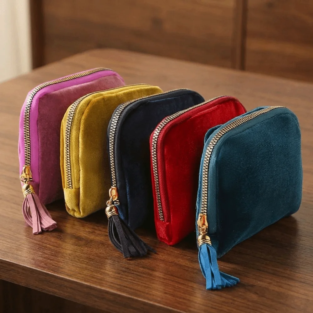 6-Layer Jewelry Storage Bag Portable Anti-Scratch Women's Wallet Anti-friction Elegant Travel Jewelry Case Home Storage