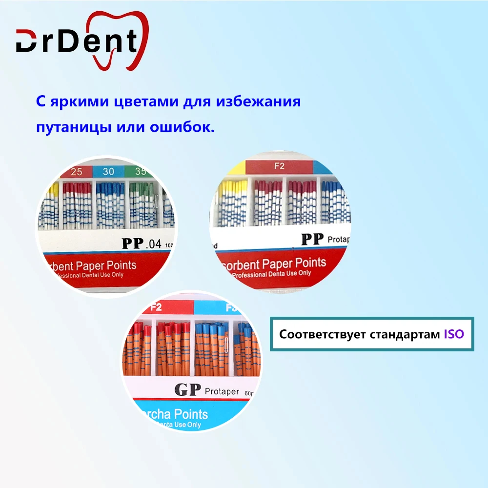 Стоматологическая эндодонтия, впитывающая бумажная точка F1F2F3 04 06, зубной материал для корневых каналов для стоматолога, хлопковое волокно, градуированные мм, 100 шт.