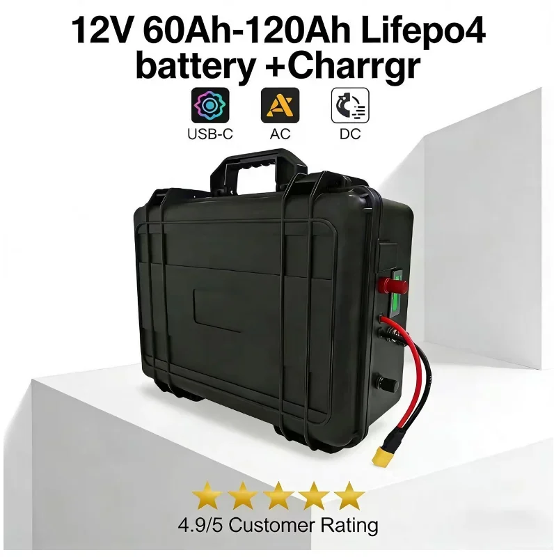 12V LiFePO4 Battery Pack (60Ah-120Ah) The ultimate power solution for RVs, boats, solar systems, and off-grid living. Designed f