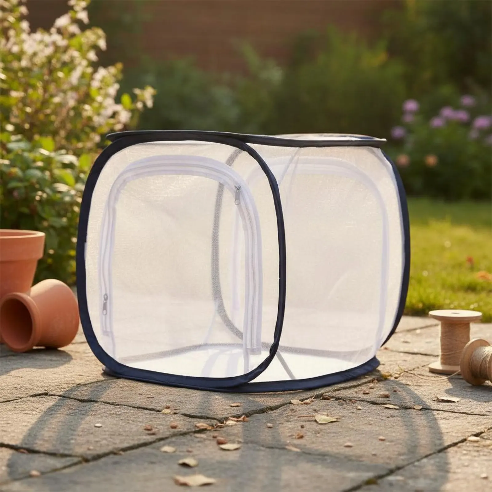 

Breeding Enclosure Foldable Folding Mesh Enclosure Mesh Butterfly Habitat Easy to Observe Breeding Net Enclosure Collapsible