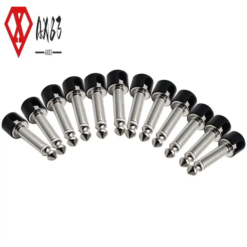 

AX83-12 шт. DIY Strait Audio без пайки 6,35 моно разъем без пайки разъем для гитарных эффектов высокое качество