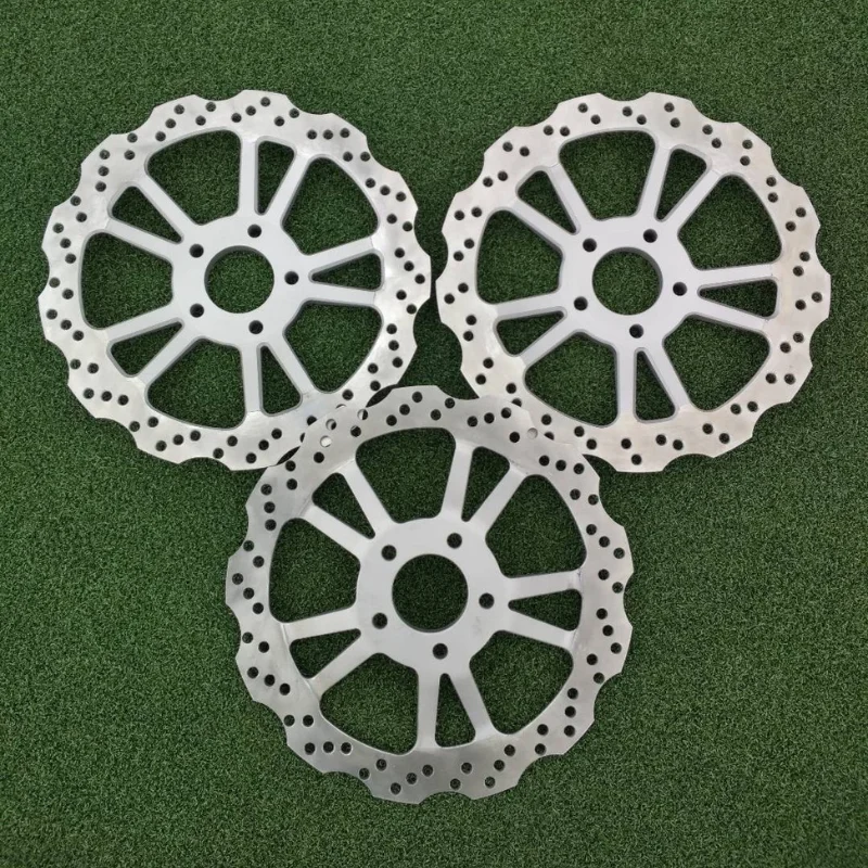 STLF مخصصة قطع غيار الدراجات النارية دراجة نارية تعديل أجزاء CNC القرص مكبح قرصي قرص فرامل أمامي #4