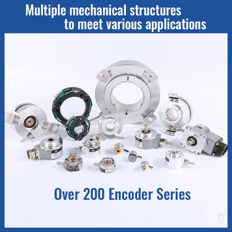 IP50 BISS-C SSI CNC Machine Spindle Encoder Absolute 17bit 19bit 20bit 24bit Programmable Rotary Encoder RS-485 Interface