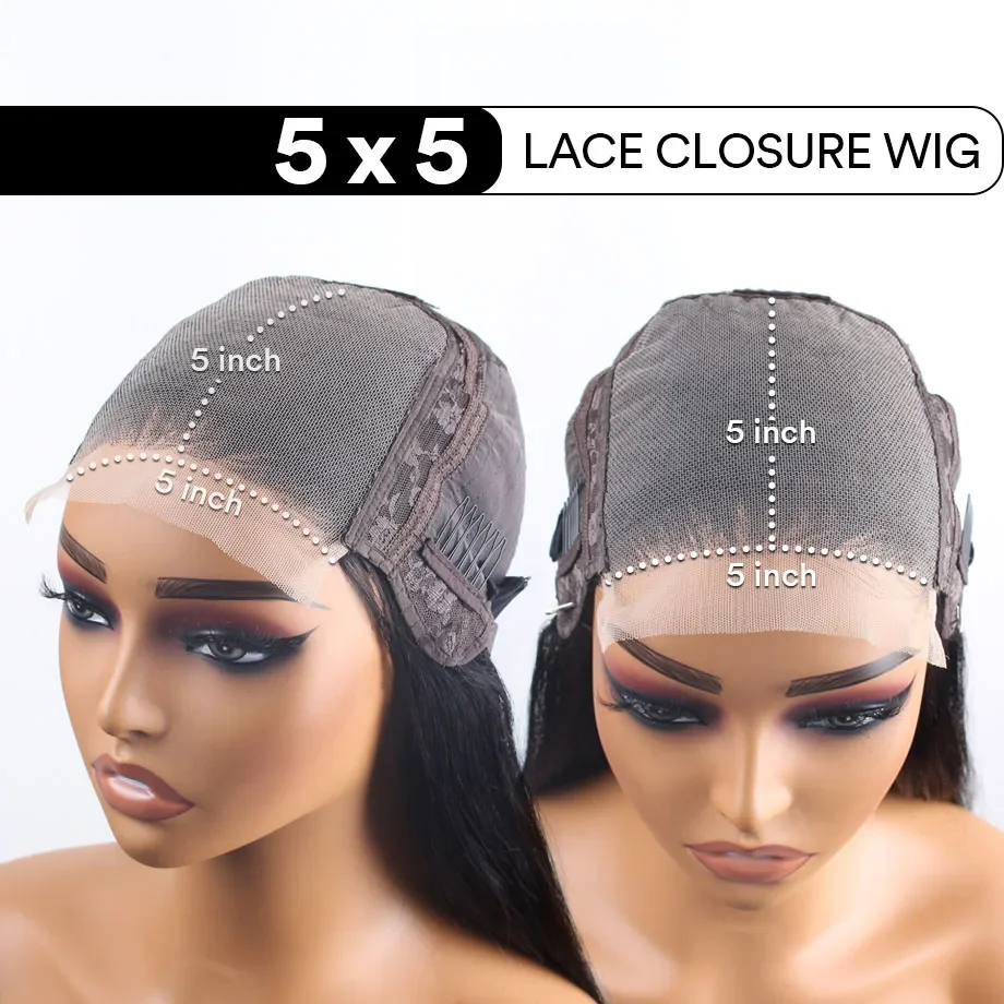 Body Wave 4x4 Closure Lace Front Human Hair Wig 200 Density Glueless Wigs for Women Choice 5x5 Closure Pre Plucked Cheap on Sale