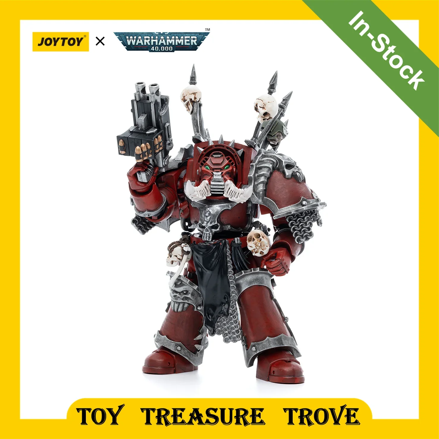 

JOYTOY Warhammer 40k 1/18 Action Figures Chaos Space Marines Word Bearers Chaos Terminator Garchak Vash Anime Military Model