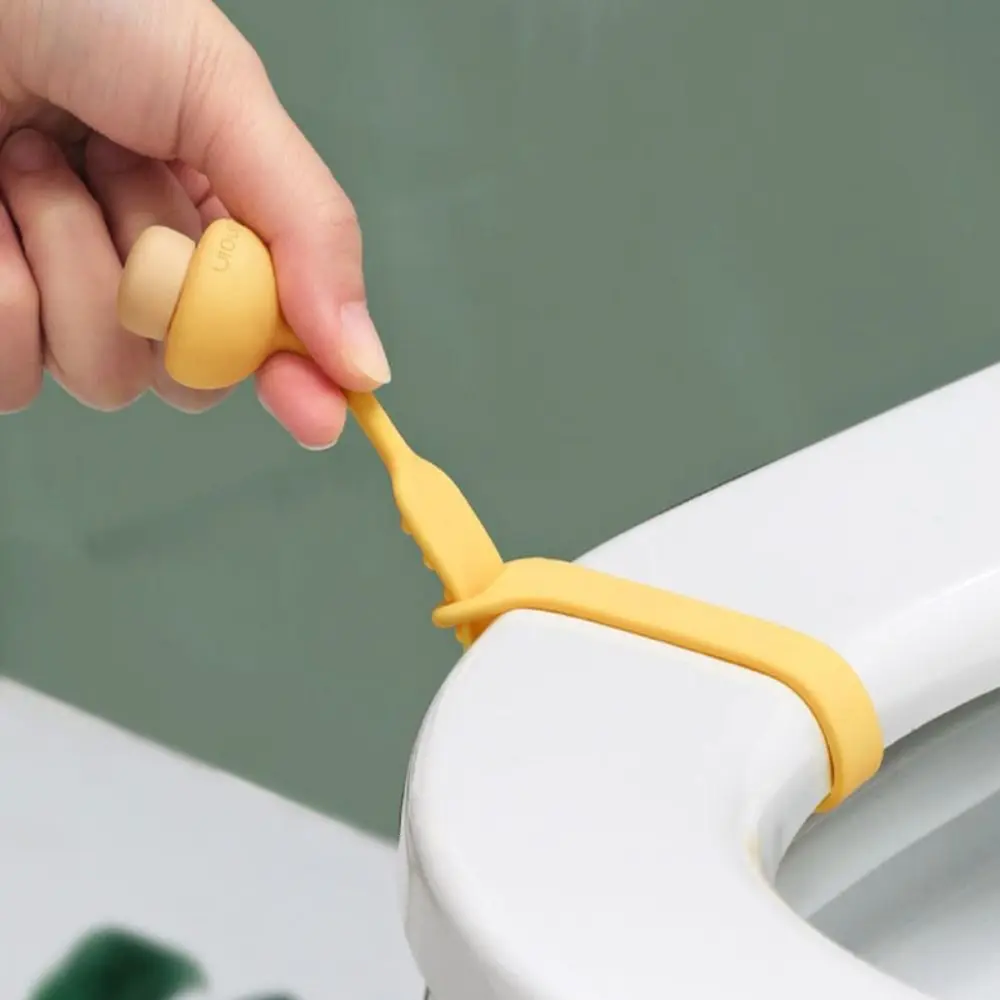 Poignée de couvercle de toilette portable en forme de pièce plus lente pour éviter de toucher, outil de livres Closestool, poignée de siège de toilette, lève-couvercle, dispositif de levage