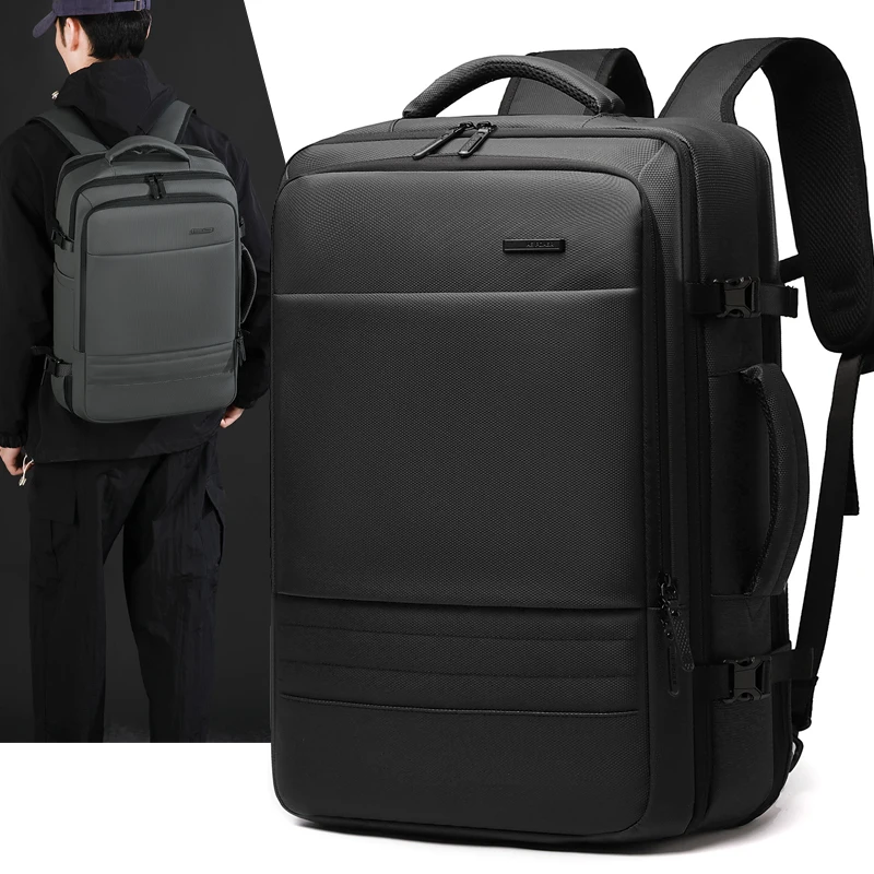 new-business-casual-men's-backpack-large-capacity-multi-function-computer-bag-black-short-trip-handbag-wepower-15-inch-laptop