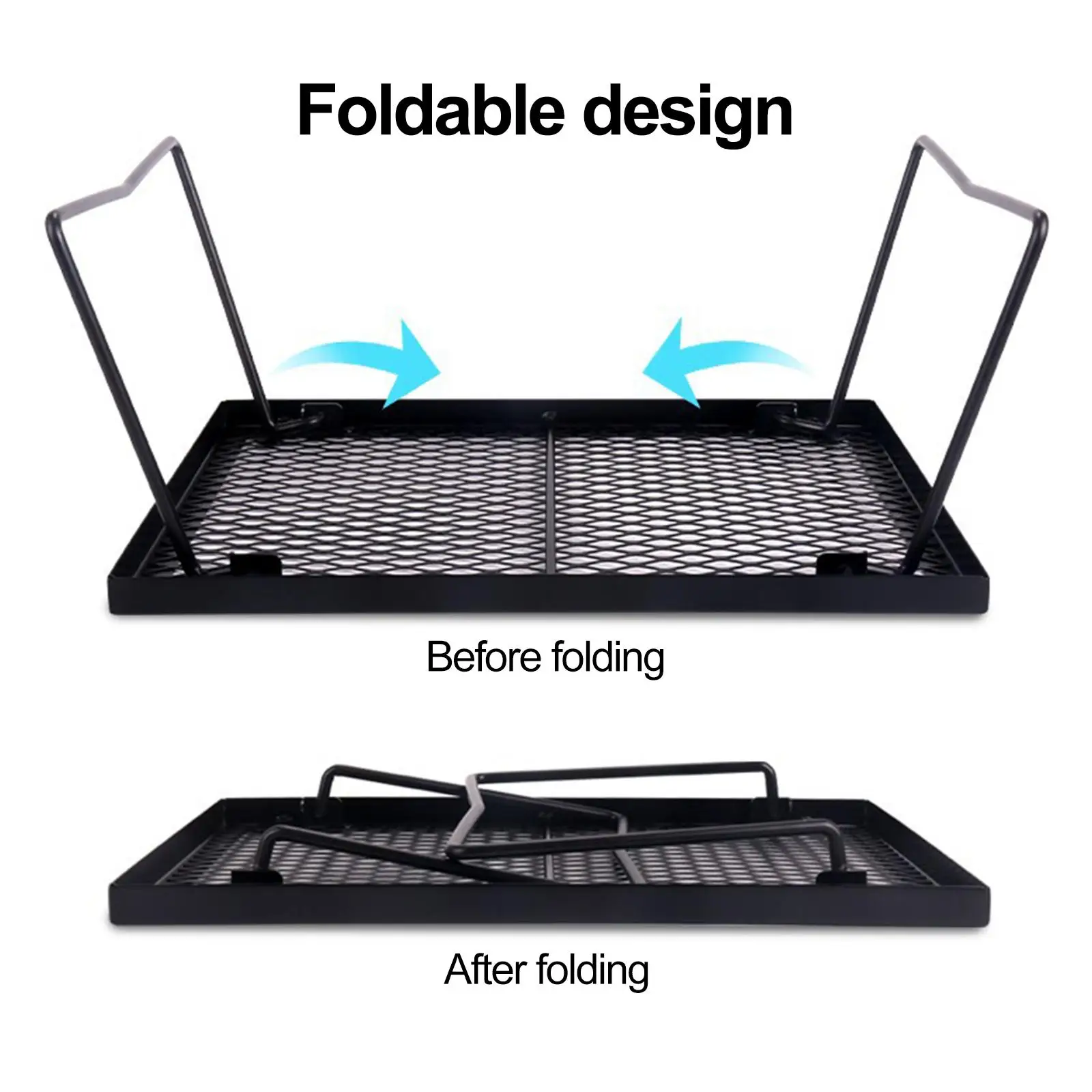 Lightweight Barbecue Net Desk Grill Mesh Table Picnic Grill Grate for Travel