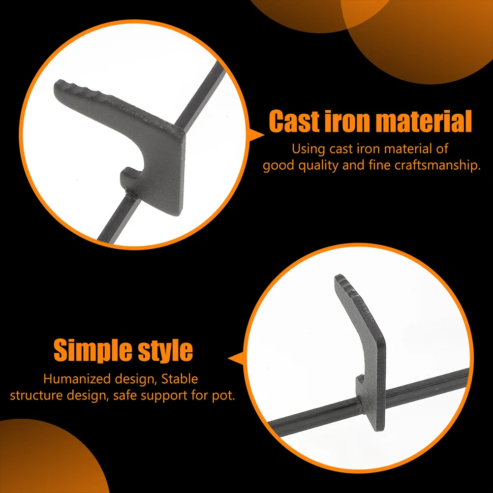

Anti-slip Cast Iron Stove Stand Pot Holder for Kitchen Gas Stove Bracket Easy Clean High Temp Resistance