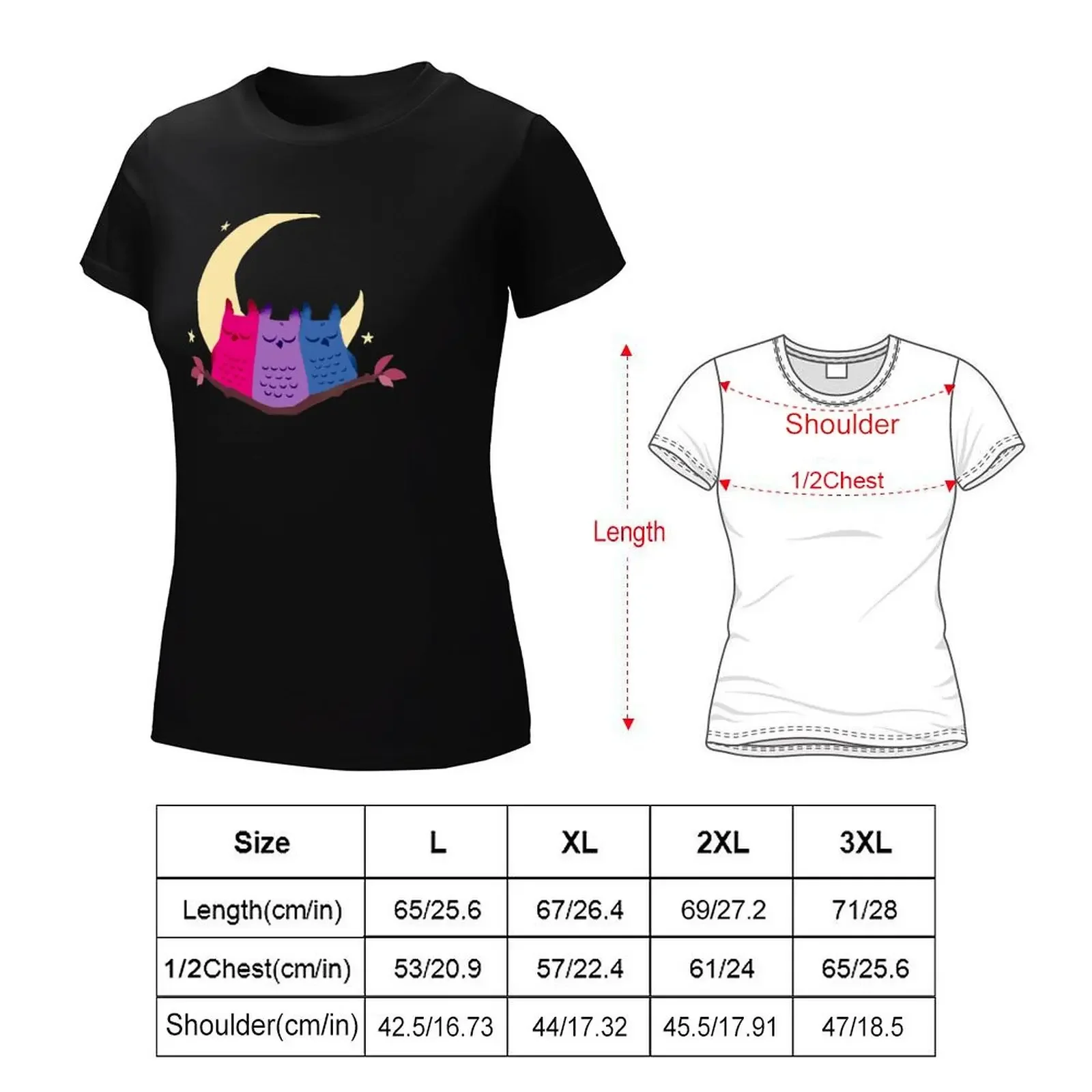 Bisexuowls T-Shirt new edition tops anime korean fashion t shirt dress Women