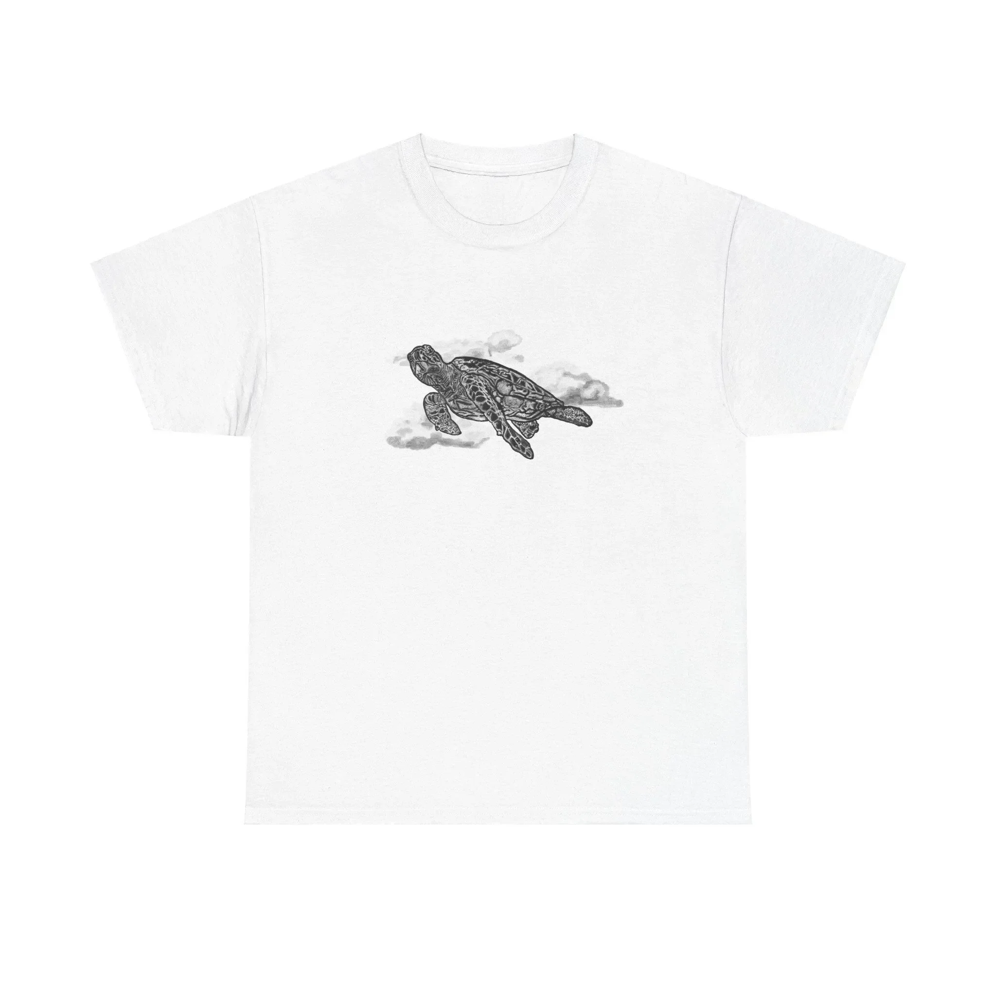 Turtle in the clouds Heavy Cotton T Shirt