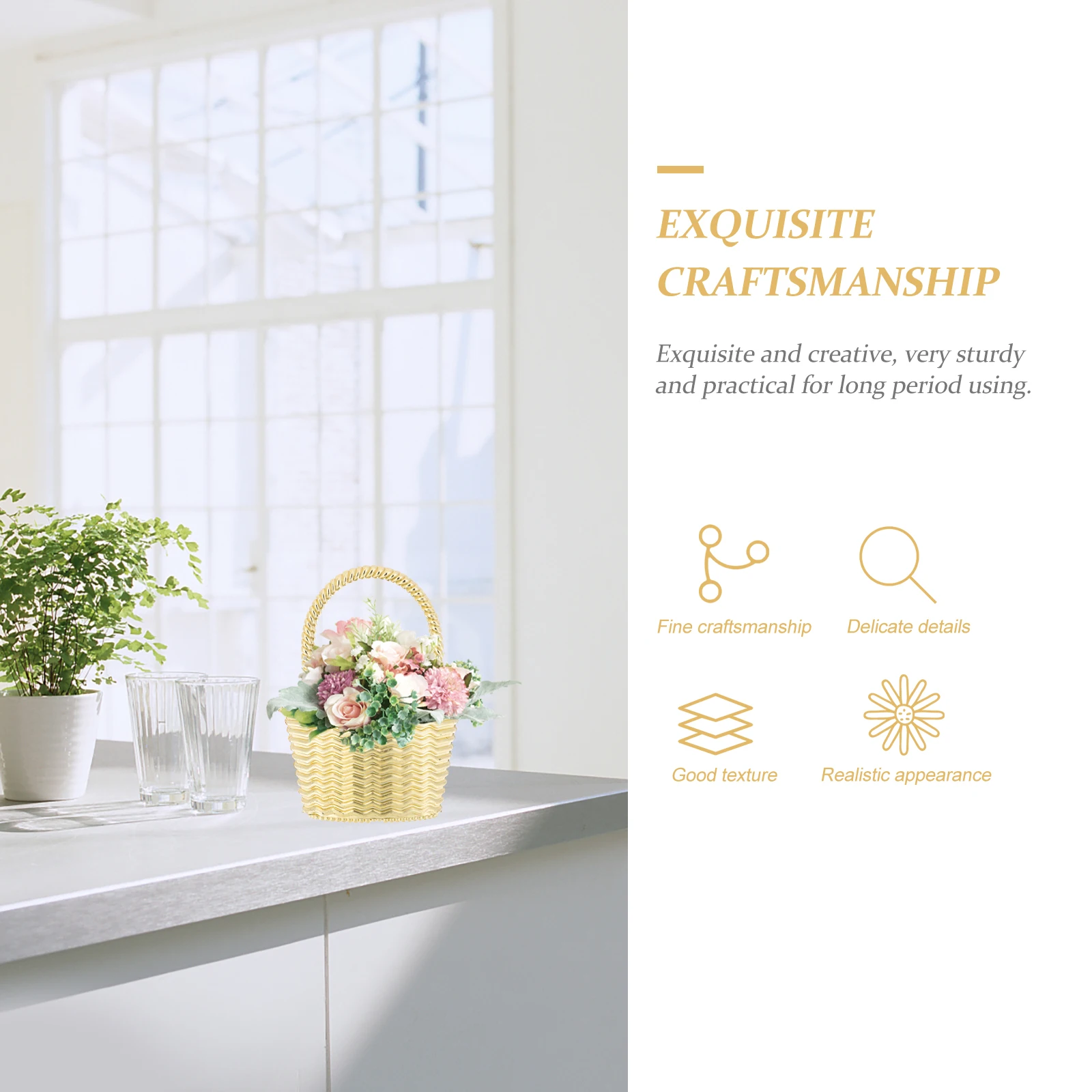 

12pcs Golden Plastic Decorative Boxes for Wedding Candy Gifts Shirt Storage Baskets