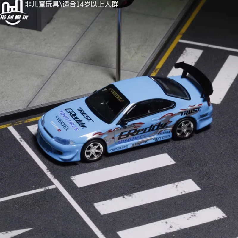 

TW MIJO масштаб 1/64 VERTEX Silvia S15 сплав имитация модели автомобиля статическая коллекция украшенные праздничные подарки игрушки сувенирный подарок