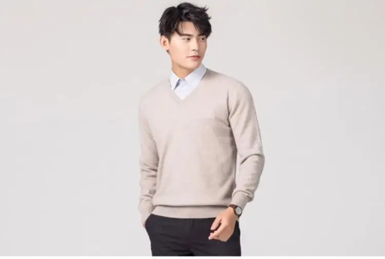 Kaschmir-Baumwollpullover für Herren, 2024, Herbst-Winter-Jersey, Pullover, Robe, hombre, Pull-Homme, Hiver-Pullover, Herren, O-Ausschnitt, gestrickte Pullover – Detail 19
