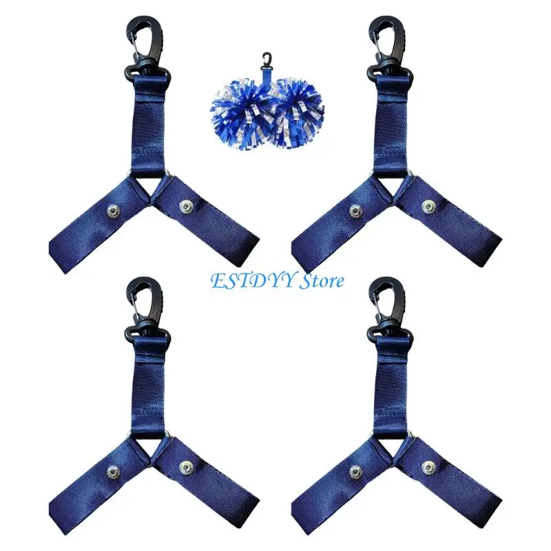 G6DE Portable Bobbles Holder Adjustable Strap Light Weight Pom Carriers Lanyard