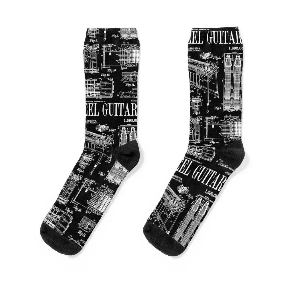 

Pedal Steel Guitar Player Guitarist Funny Vintage Patent Socks snow gym sheer basketball Boy Socks Women's