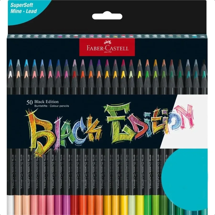 

Black Edition Colored Pencils: 50 Classic