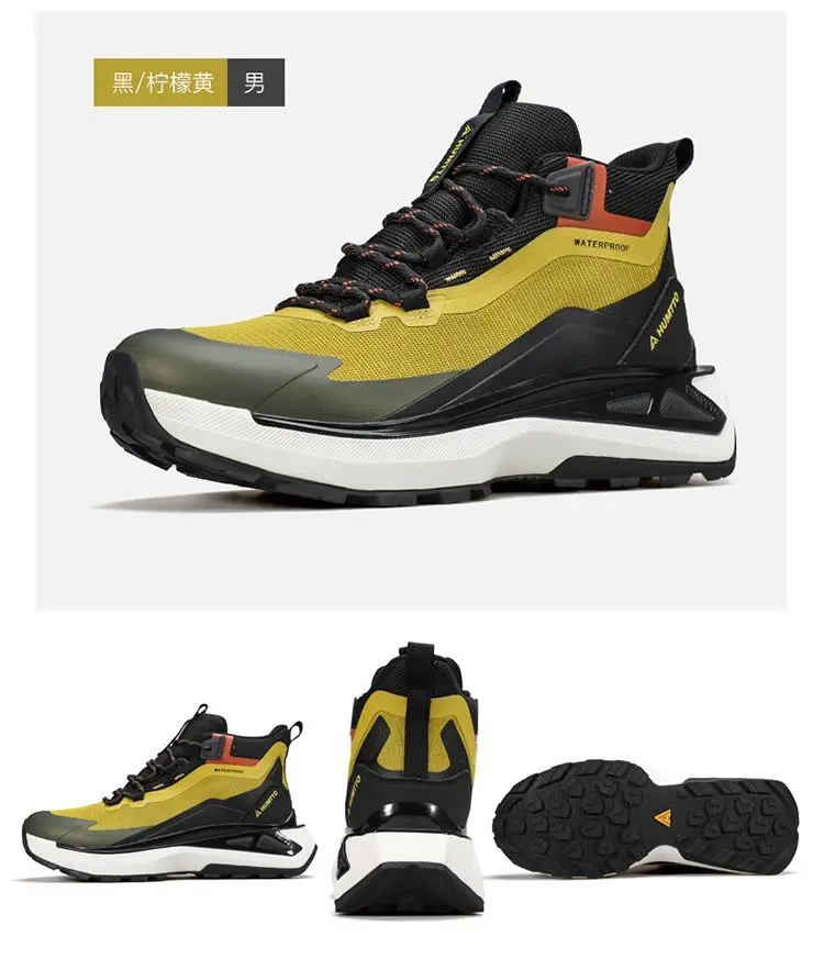 Ultra Lightweight Mens Tactical Boots Combat Training Lace Up Waterproof Outdoor Hiking Breathable Shoes Walking Shoes