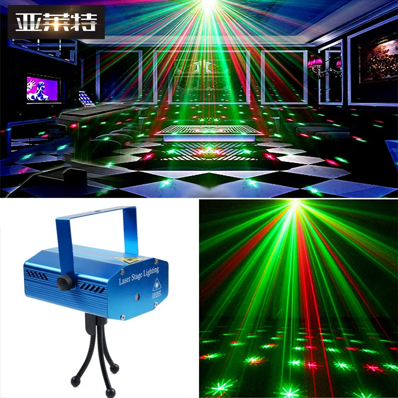 

Voice-Controlled Mini Laser Light Starry Sky Laser Light KTV Stage Equipment Pattern Light Flashing Bar Lighting Hot Sale